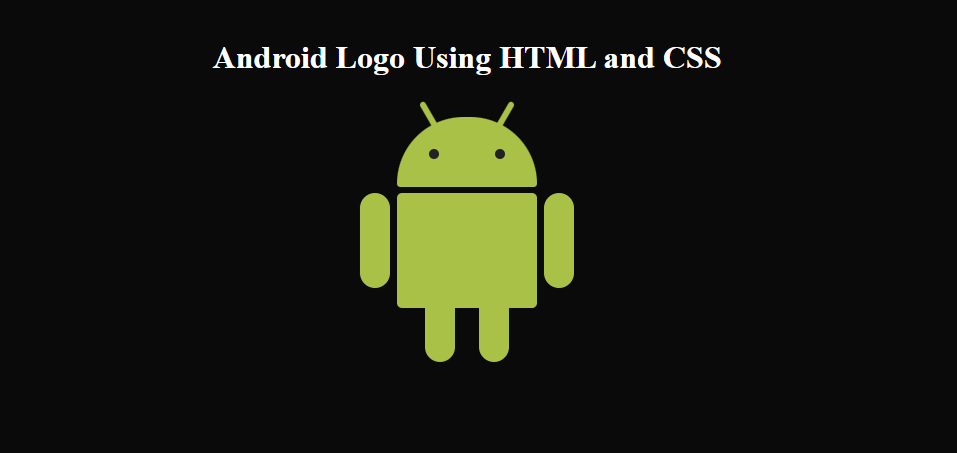 Android Logo Using HTML and CSS