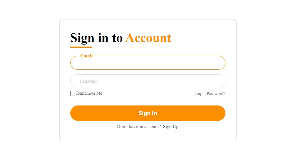 Label Slide Up Login Form Using Only HTML ,CSS and JS